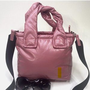 Zara Pink mini quilted tote bag